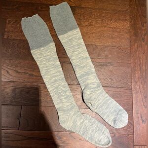 Light Blue/Gray Knee-High Socks